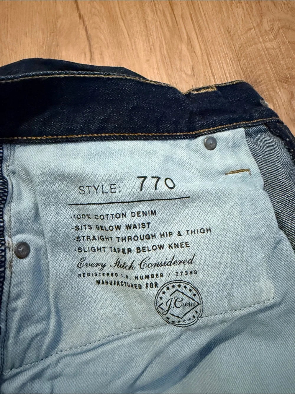 J. Crew 770 Straight Fit Jeans Size 33x32